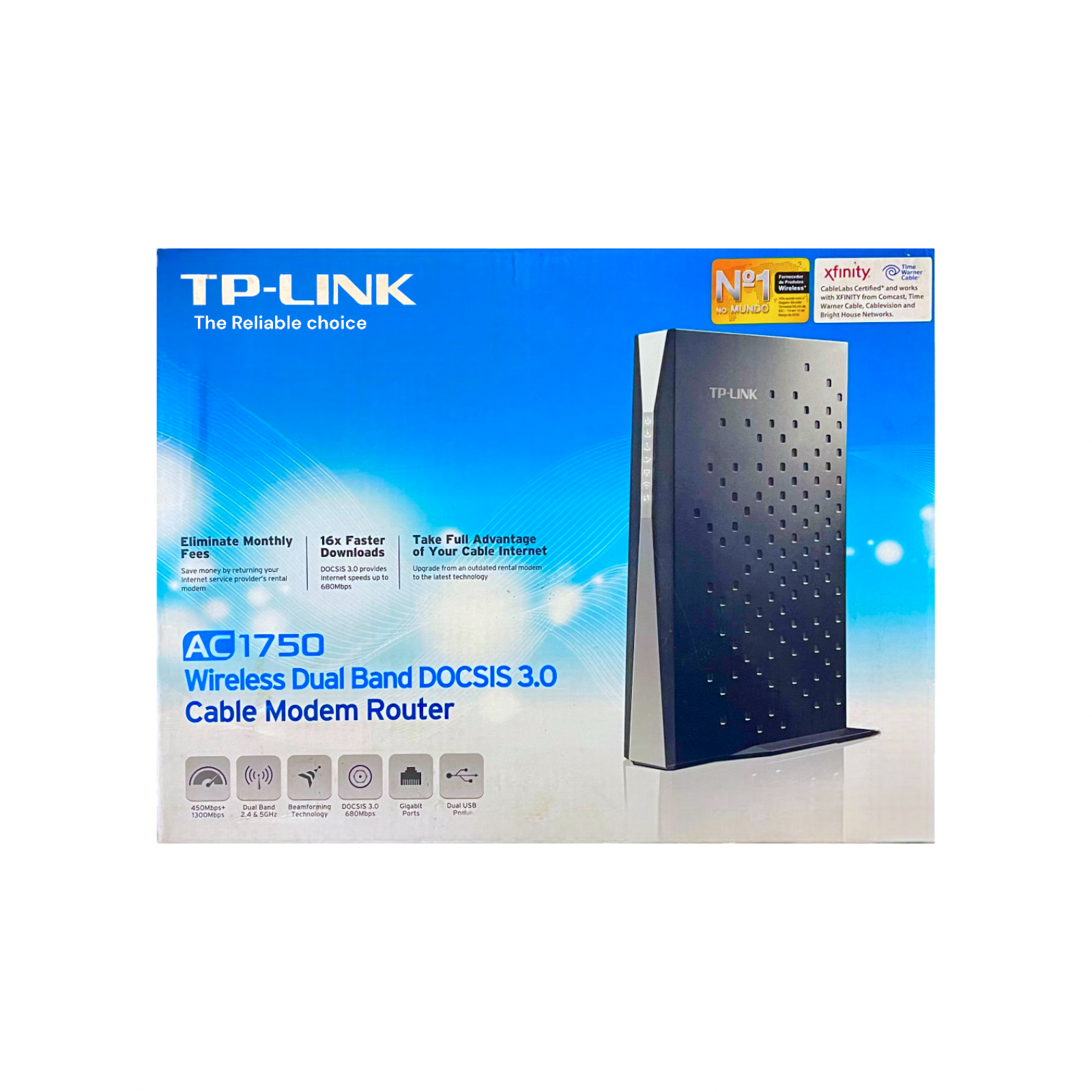 Roteador + Modem Dual Band AC1750 Archer CR700